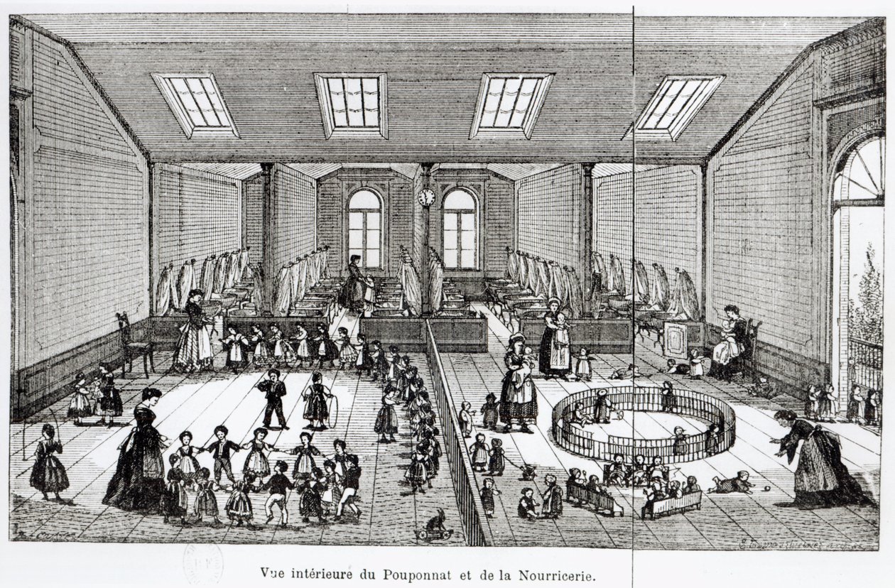 The Nursery in the Familistery of Guise, Jean-Baptiste Andre Godin (1817-88), Paris, 1871