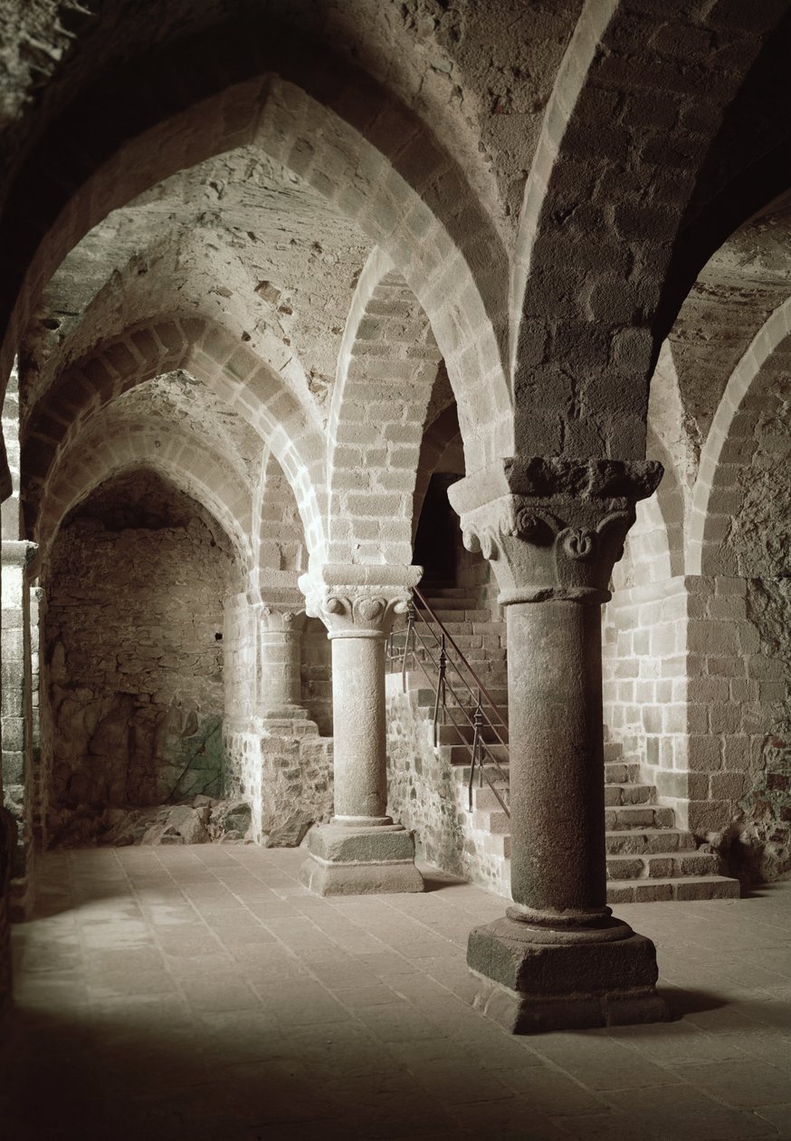 Old Almonry, Manastırın iç görünümü by French School