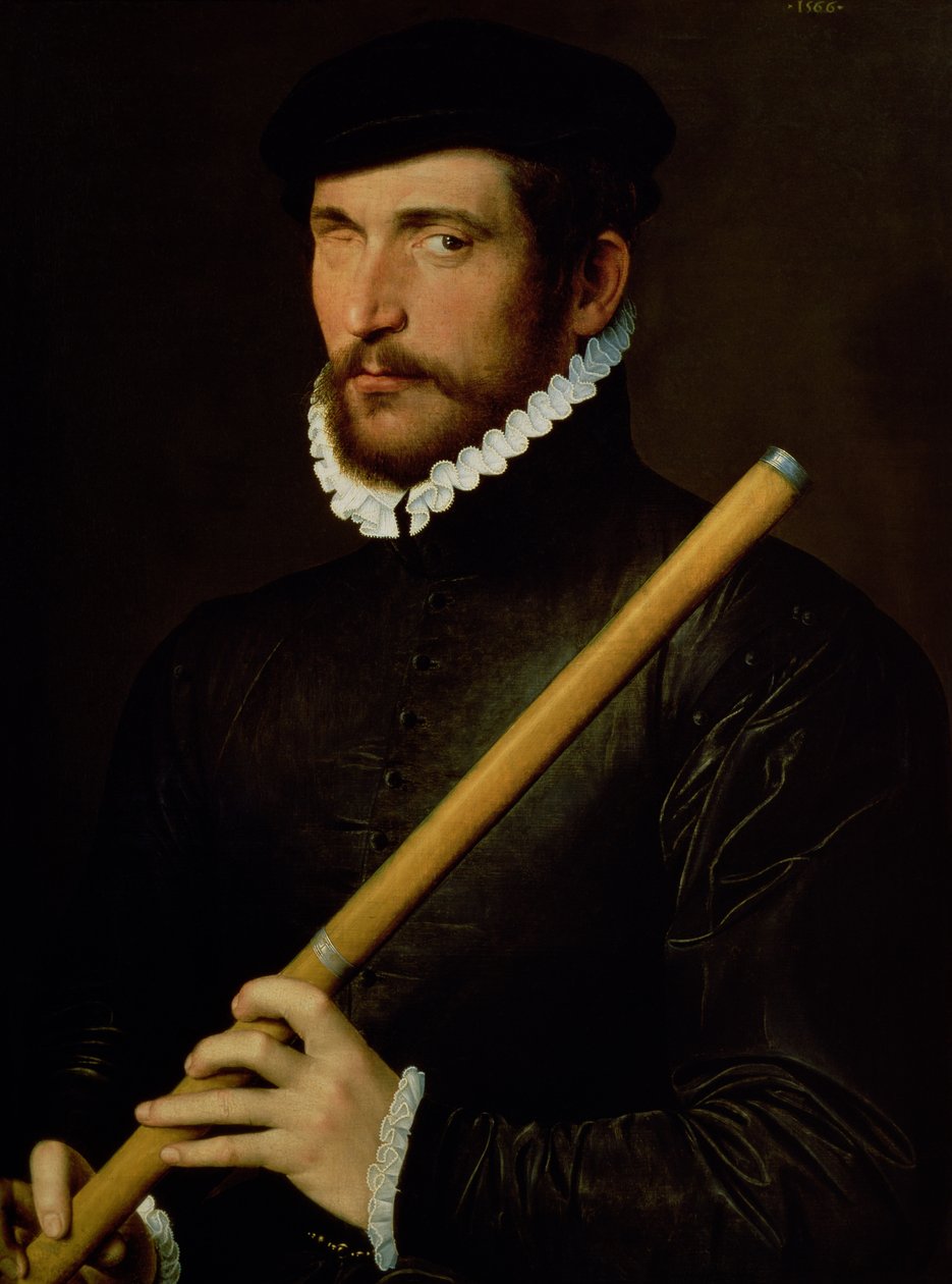 Tek Gözlü Flautist, 1566 by French School