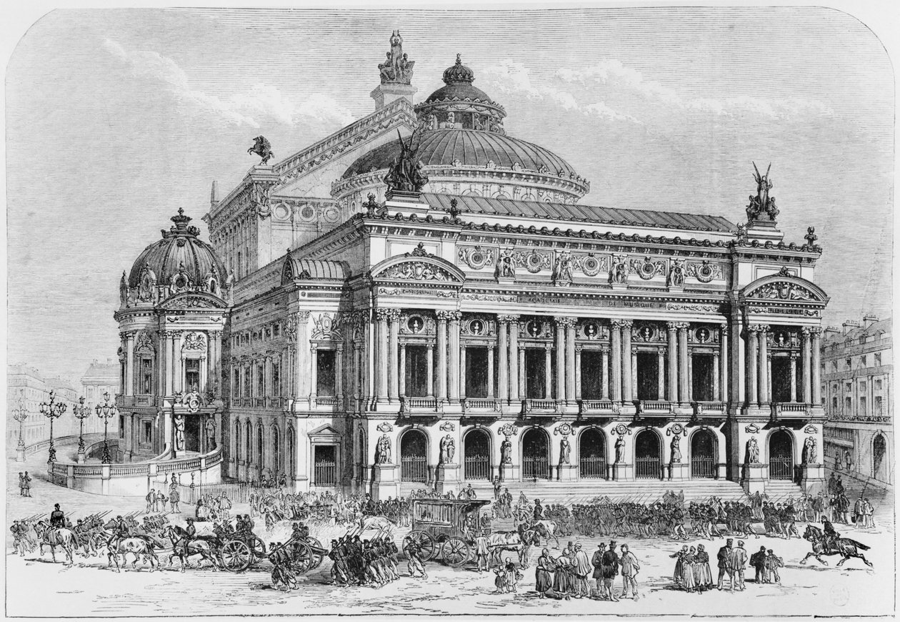 Paris Kuşatması sırasında Opera, 1871 by French School