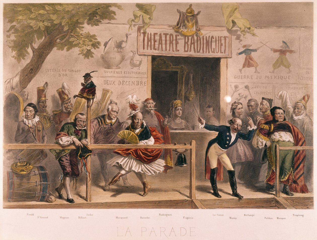 Geçit Töreni, III. Napolyon ve sarayının karikatürü (1808-73), La Menagerie Imperiale