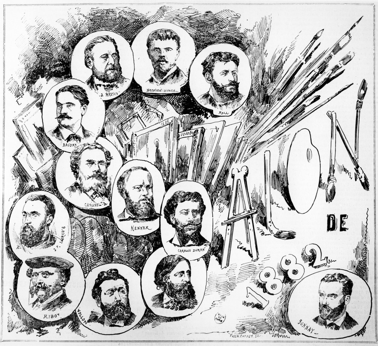 1882 Paris Salonu by French School