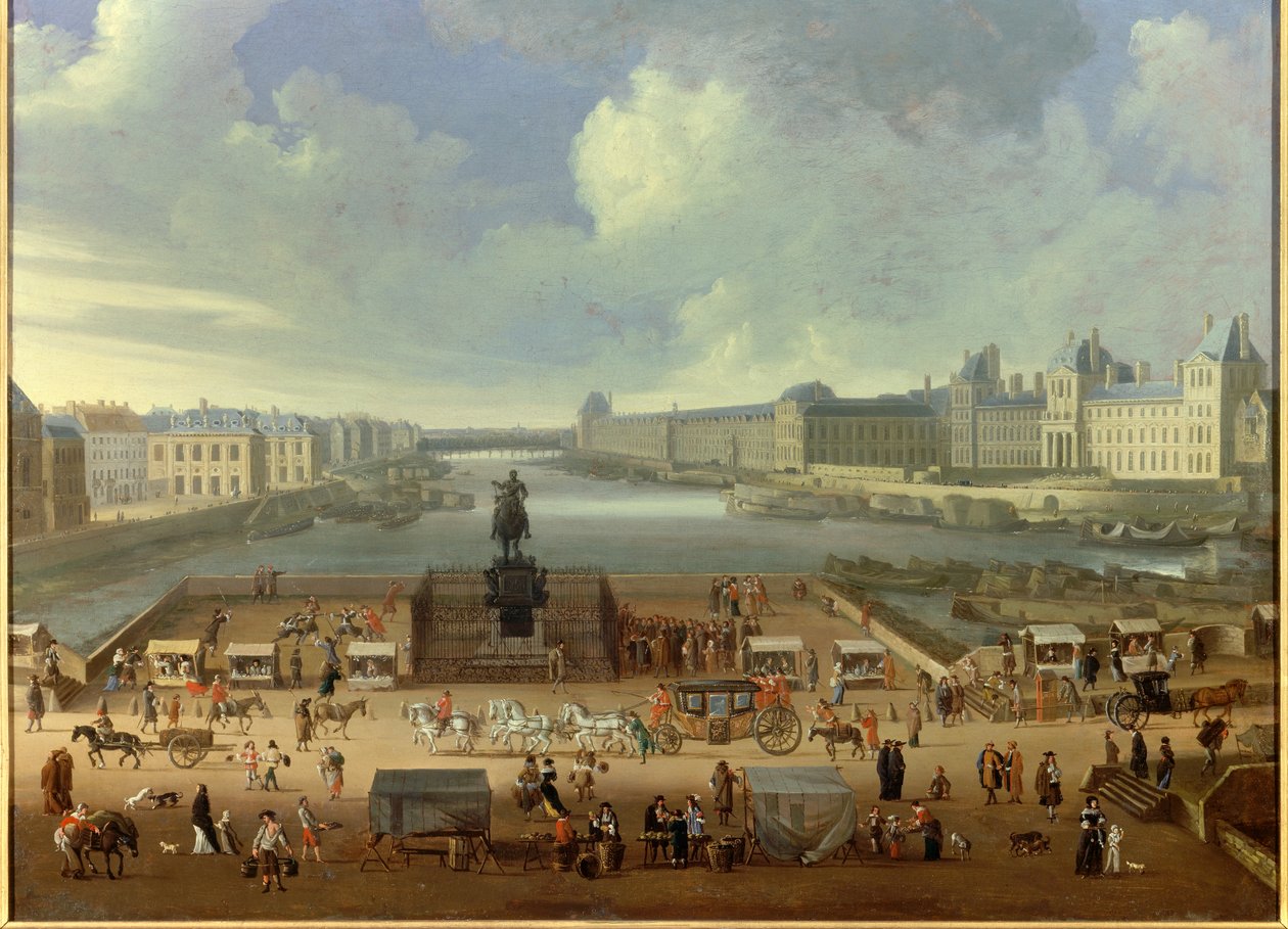 Place Dauphine, Quai Malaquais, Dört Ulus Koleji, büyük galeri ve Louvre
