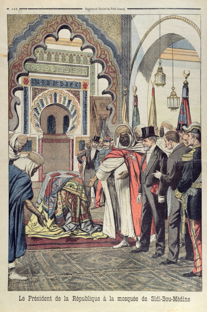 Fransa Cumhuriyeti Cumhurbaşkanı Emile Loubet (1838-1929) Sidi Bou Medine Camii