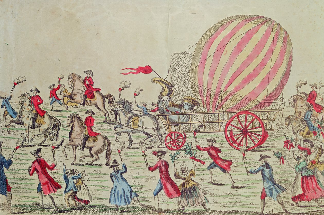 Montgolfier Kardeşler tarafından Champ de Mars