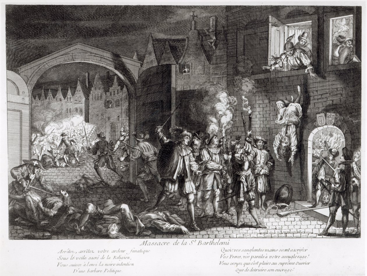 Aziz Bartholomeos Günü Katliamı, 1572 by French School