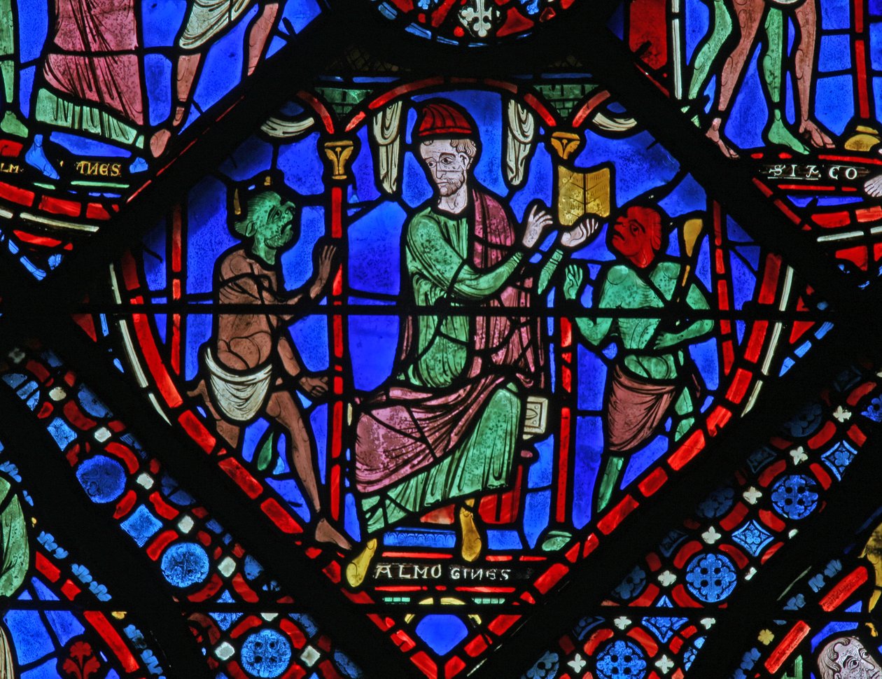 The St James Window: Almogines (Hermogines) şeytanları yükseltiyor (w5) by French School