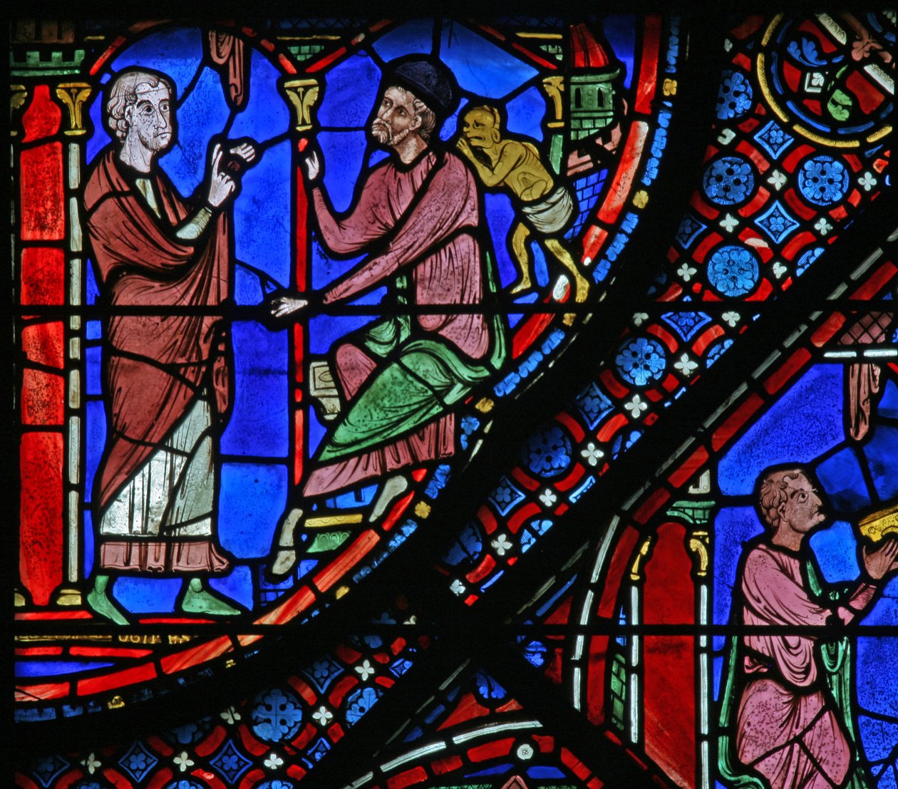 St James Penceresi: Filetus, Almoniges