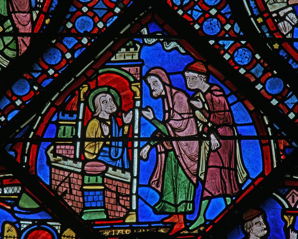The St James Window: hapishanedeki insanlara hitap ediyor (w5) by French School