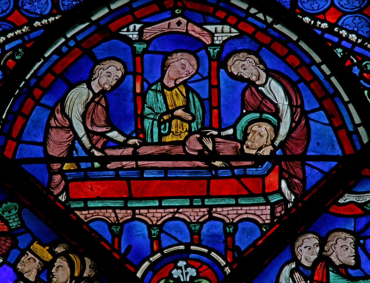 St Thomas penceresi: gömme (w23) by French School