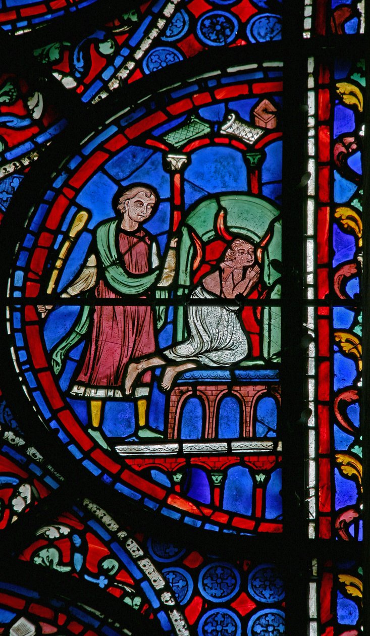 St Thomas penceresi: bir fırına itildi (w23) by French School
