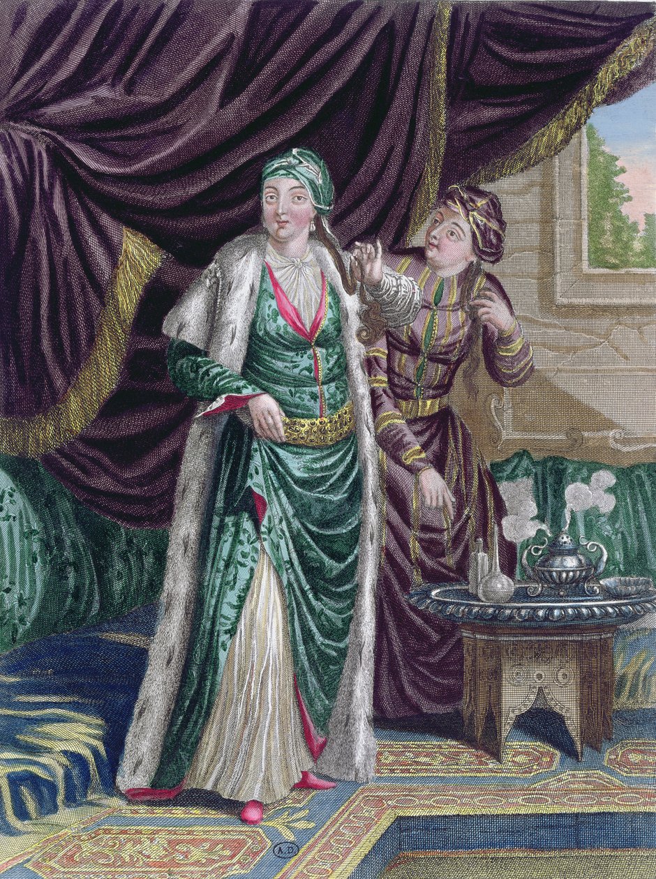 Gerard Jean Baptiste Scotin (1671-1716) tarafından oyulmuş Recueil destampes sur les Costumes du Levant