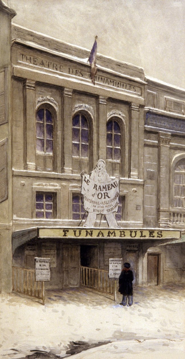 Theatre des Funambules, Paris, 20. yüzyılın başları (resim) by French School