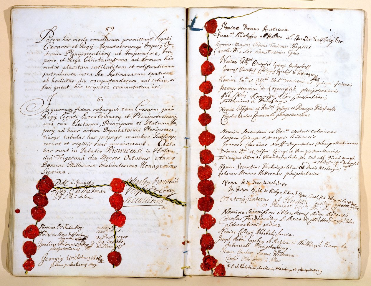Ryswick Antlaşması, 30 Ekim 1697 by French School