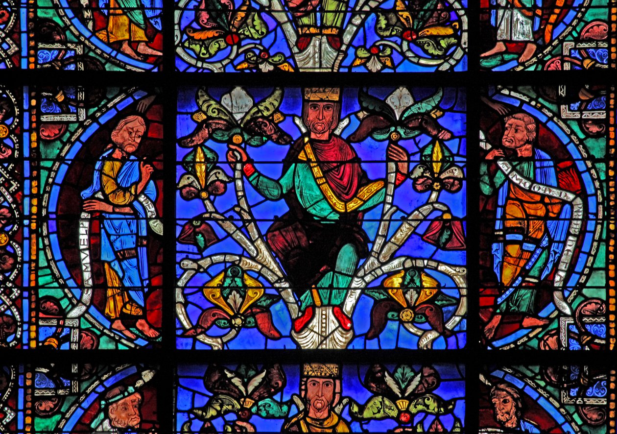 Jesse Ağacı: Musa, Jesse kral, Balaam (w49) by French School