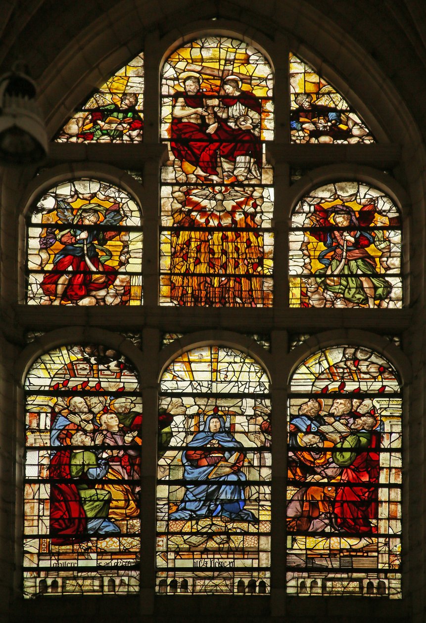 Trinity ve Pentekost by French School