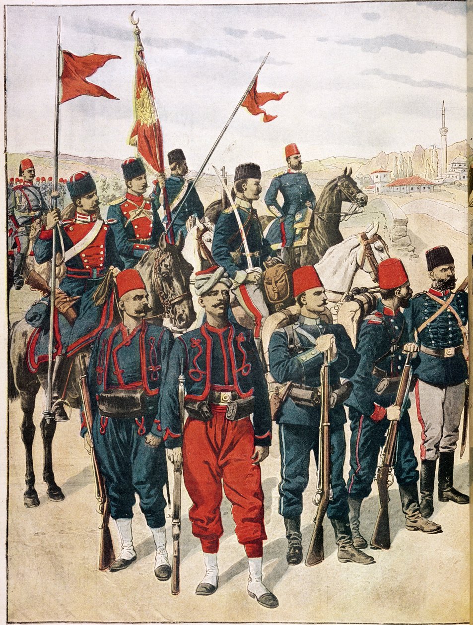Balkan Savaşı Sırasında Türk Ordusu, 1912-13 by French School