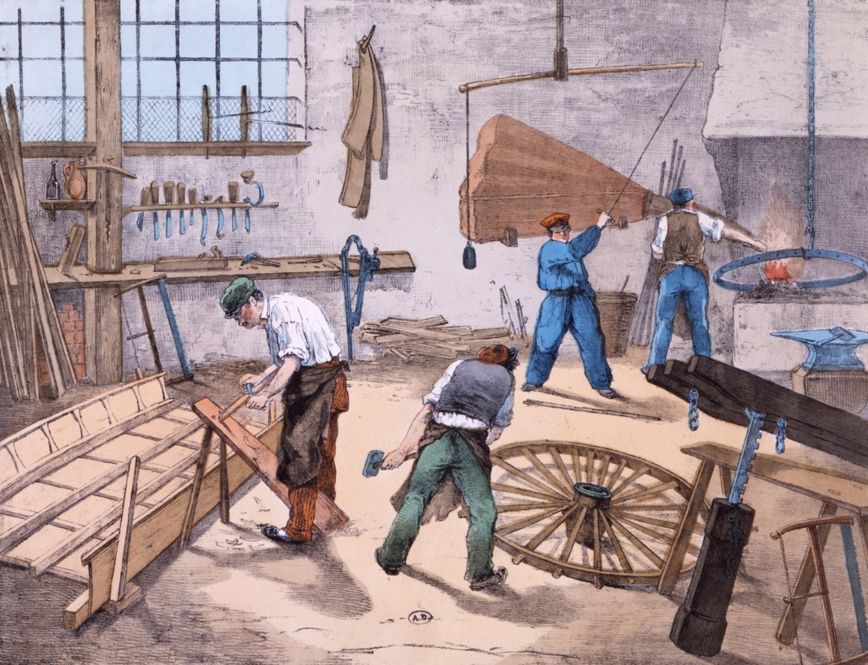Wheelright, c.1860 by French School