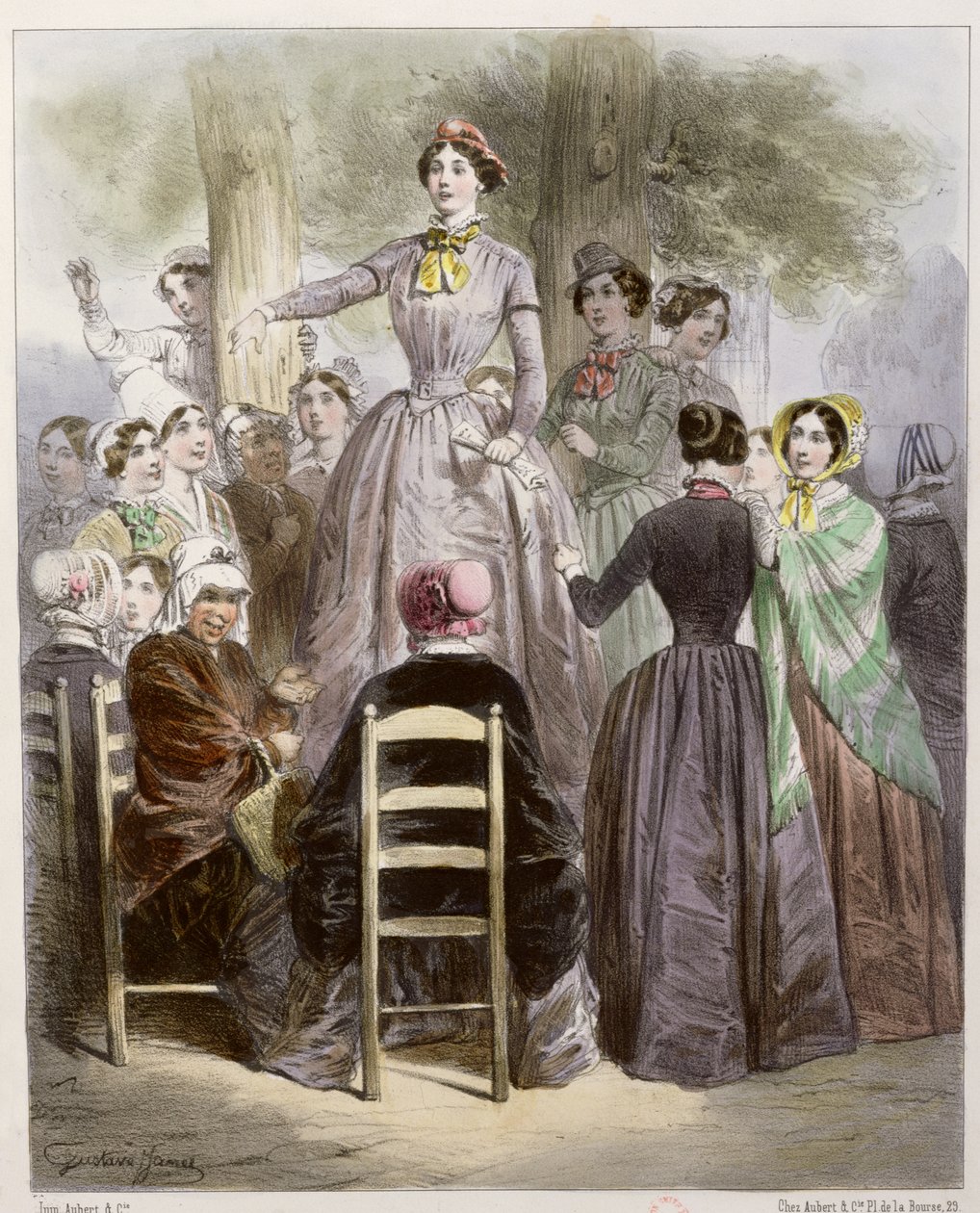 1848 Devrimi Sırasında Kadın Hükümeti by French School