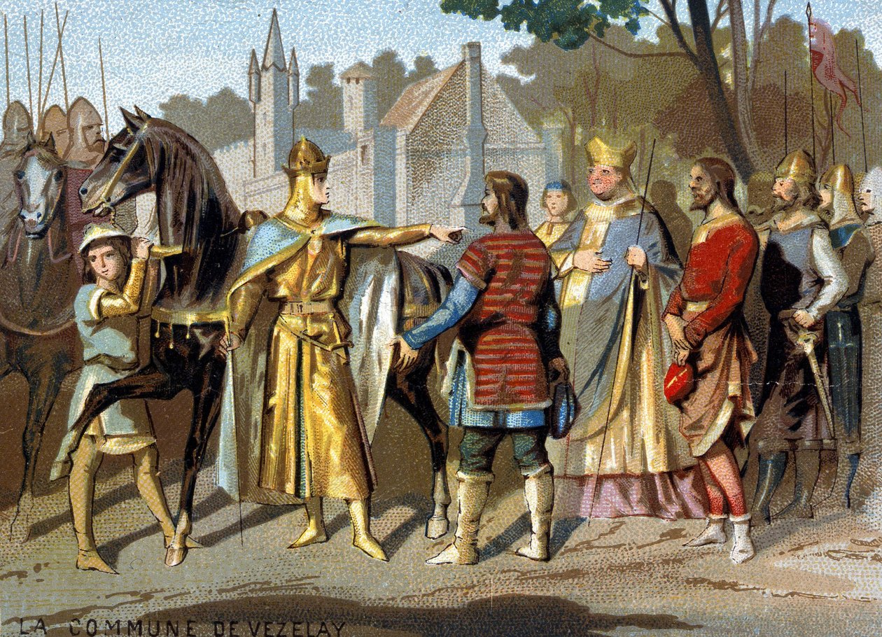 Vezelay komünü (1153): Fontainebleau ormanı yakınında, Moret