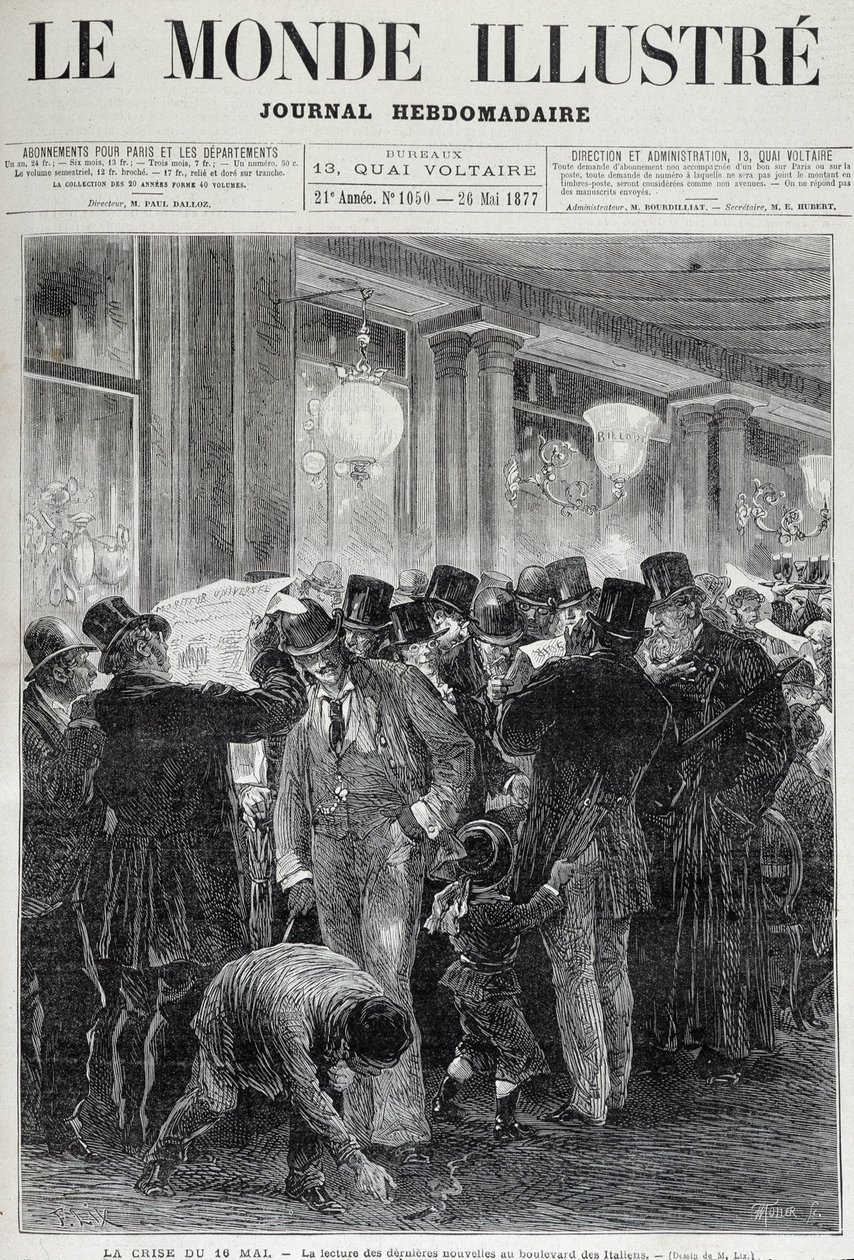 16 Mayıs krizi: gazete okumak - Mayıs 1877