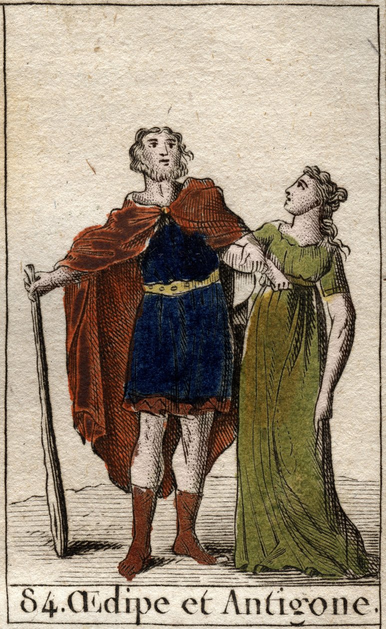 Thebes kralı Oidipus ve kızı Antigone, Pierre Blanchard 1803