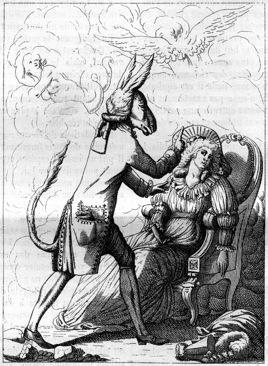 Sihirli parmak, bir Alman doktor, hayvan manyetizması veya mesmerizm teorisinin kurucusu Frans Anton Mesmer (1734-1815) hakkındaki eski bir karikatüre benzer bir kolej. “” La Nature