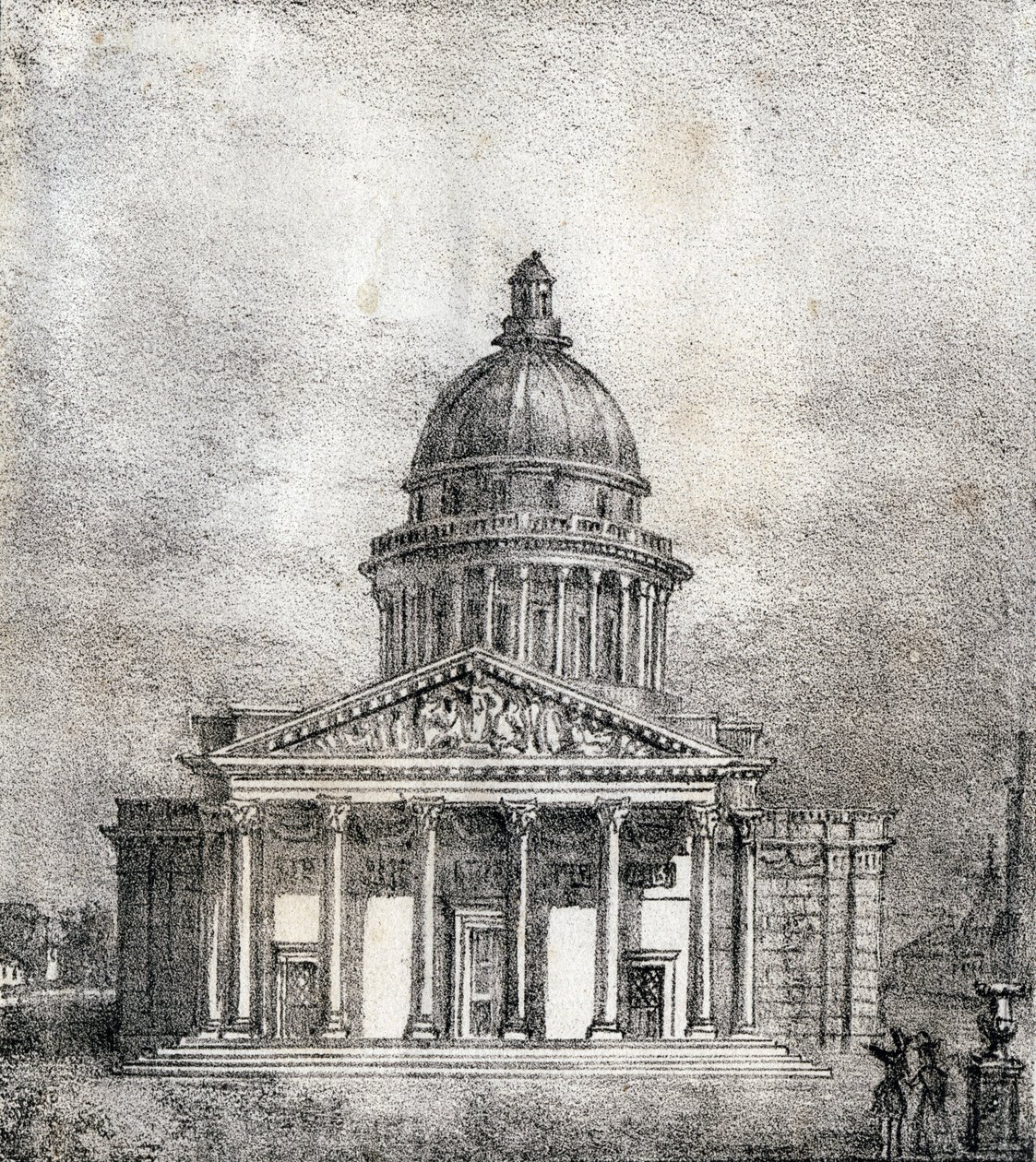 Panteon - "Alphabet Picturesque des Monumens de Paris” c.1840 (gravür) by French School
