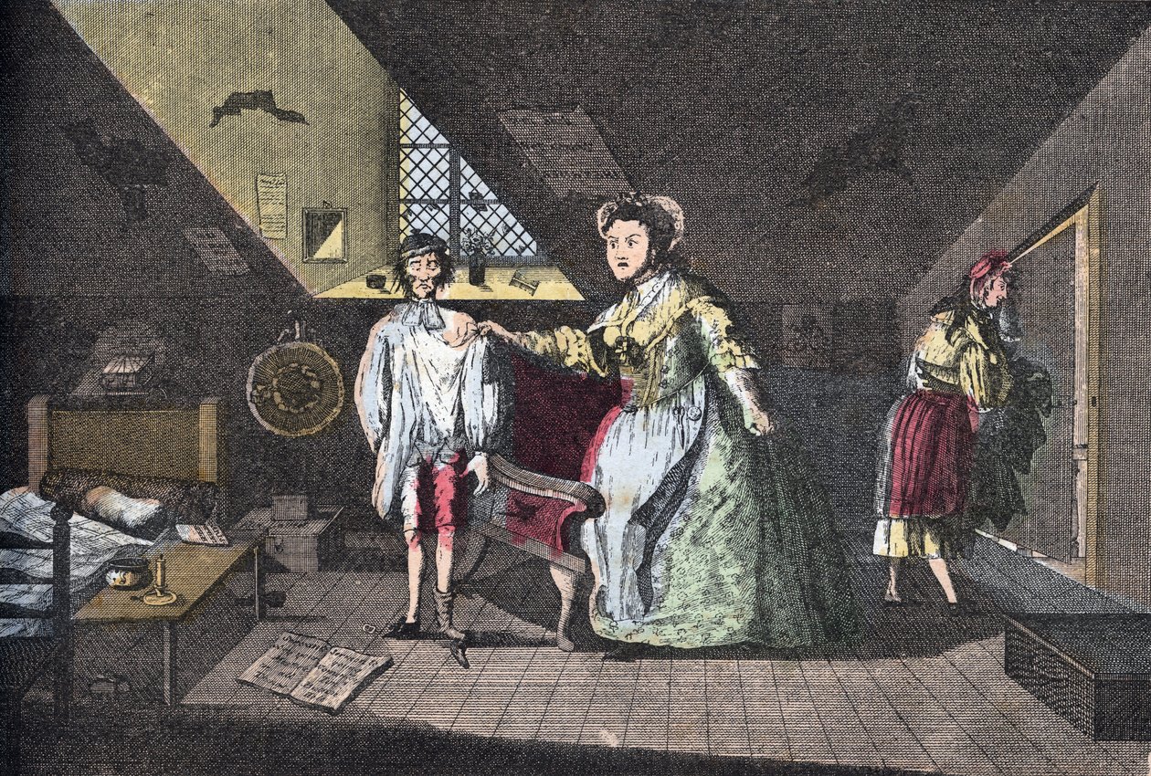 Dindar terzi zina yaparken yakalandı. “Lire Et Galanterie”de 1768