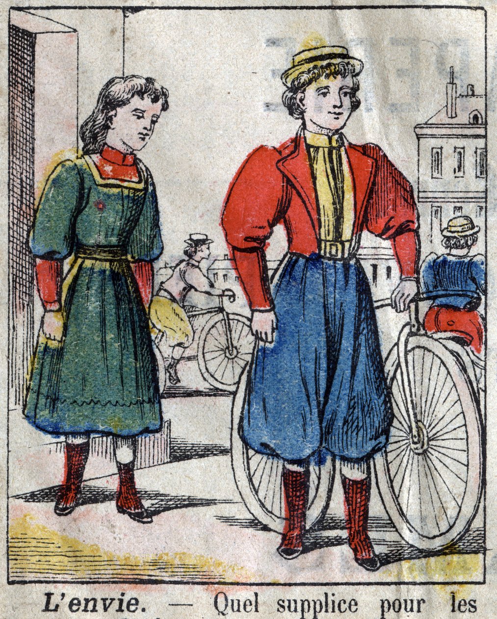 Yedi ölümcül günah: kıskançlık. Epinal görüntüleme 19. yüzyılın sonlarında. (Ben sette peccati o vizi Capitali) by French School