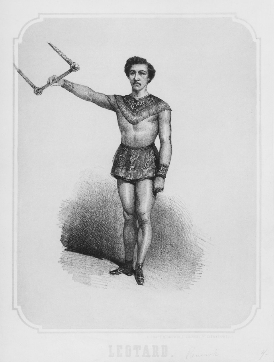 Trapez sanatçısı Jules Leotard, 1860 dolayları by French School