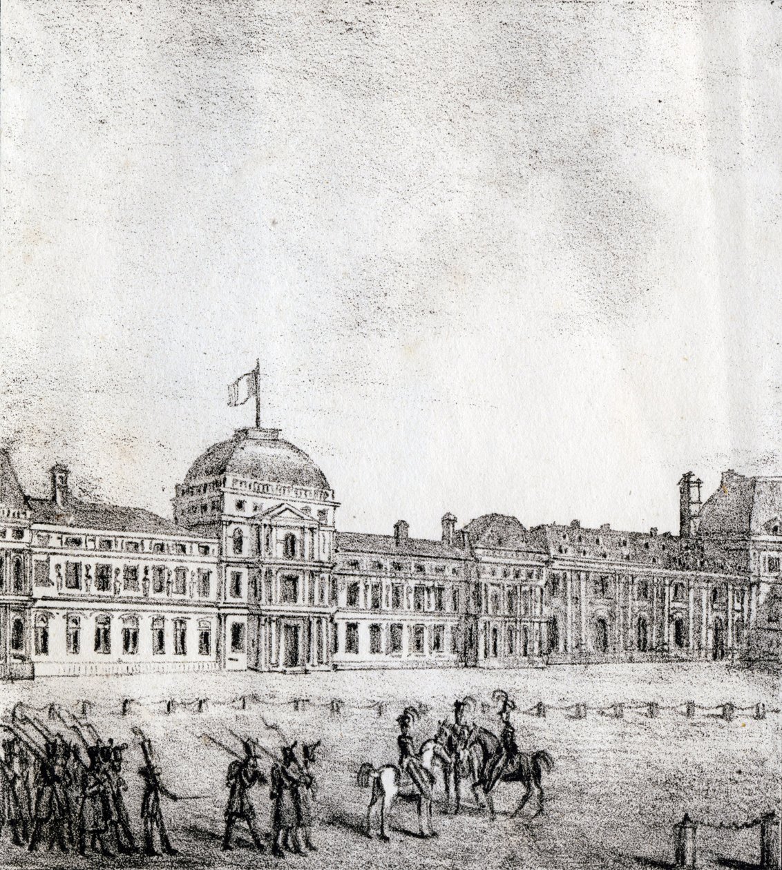 Tuileries - "Alphabet Picturesque des Monumens de Paris" c.1840 (gravür) by French School