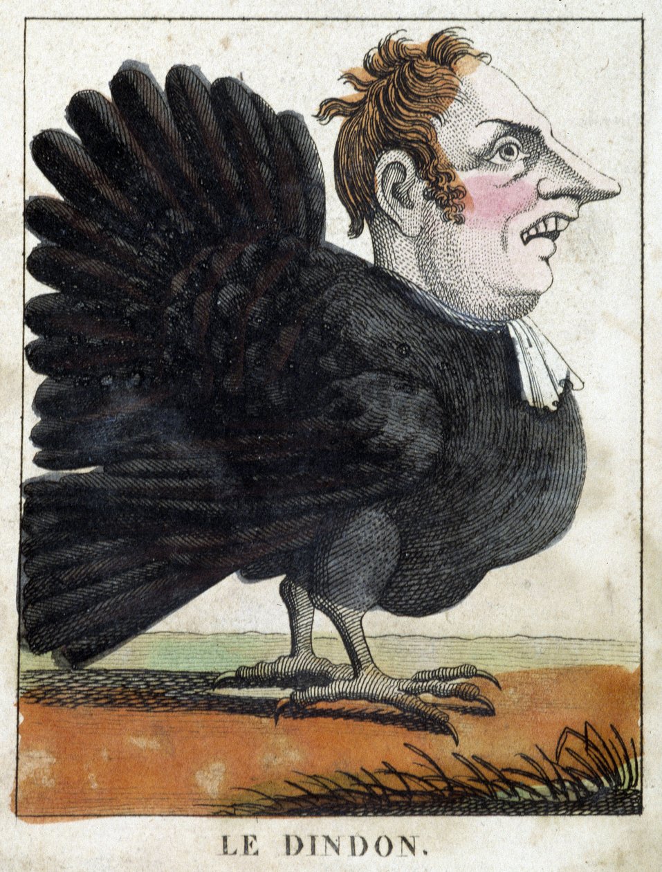 Karikatürde hindi, “uçucu karakter” karakterinin incelenmesi sd. 19, popüler görüntüler. by French School