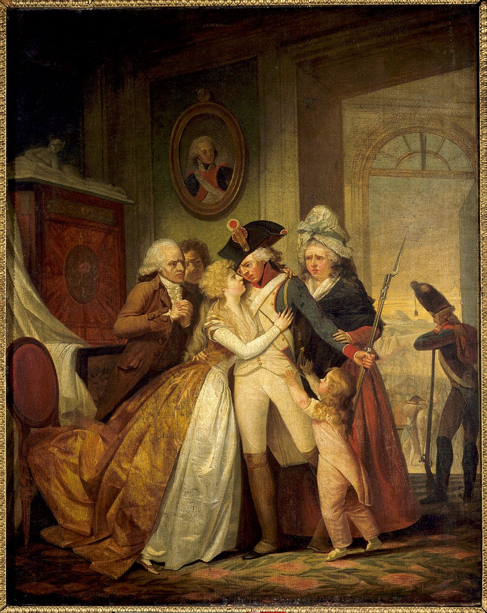 Gönüllü orduya gidiyor. Fransız devrimi by French School