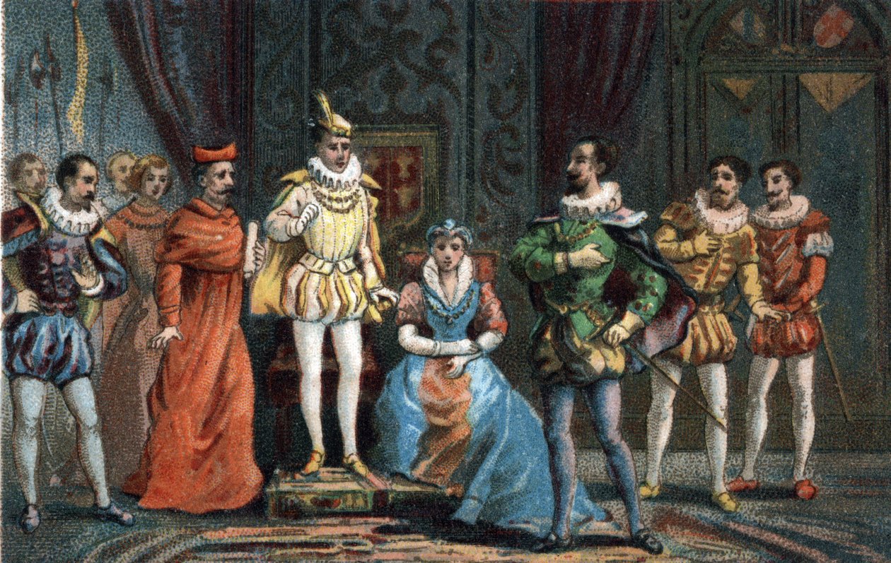 Fransa Kralı (1544-1560) olan genç prens II. François, Guise Dükü