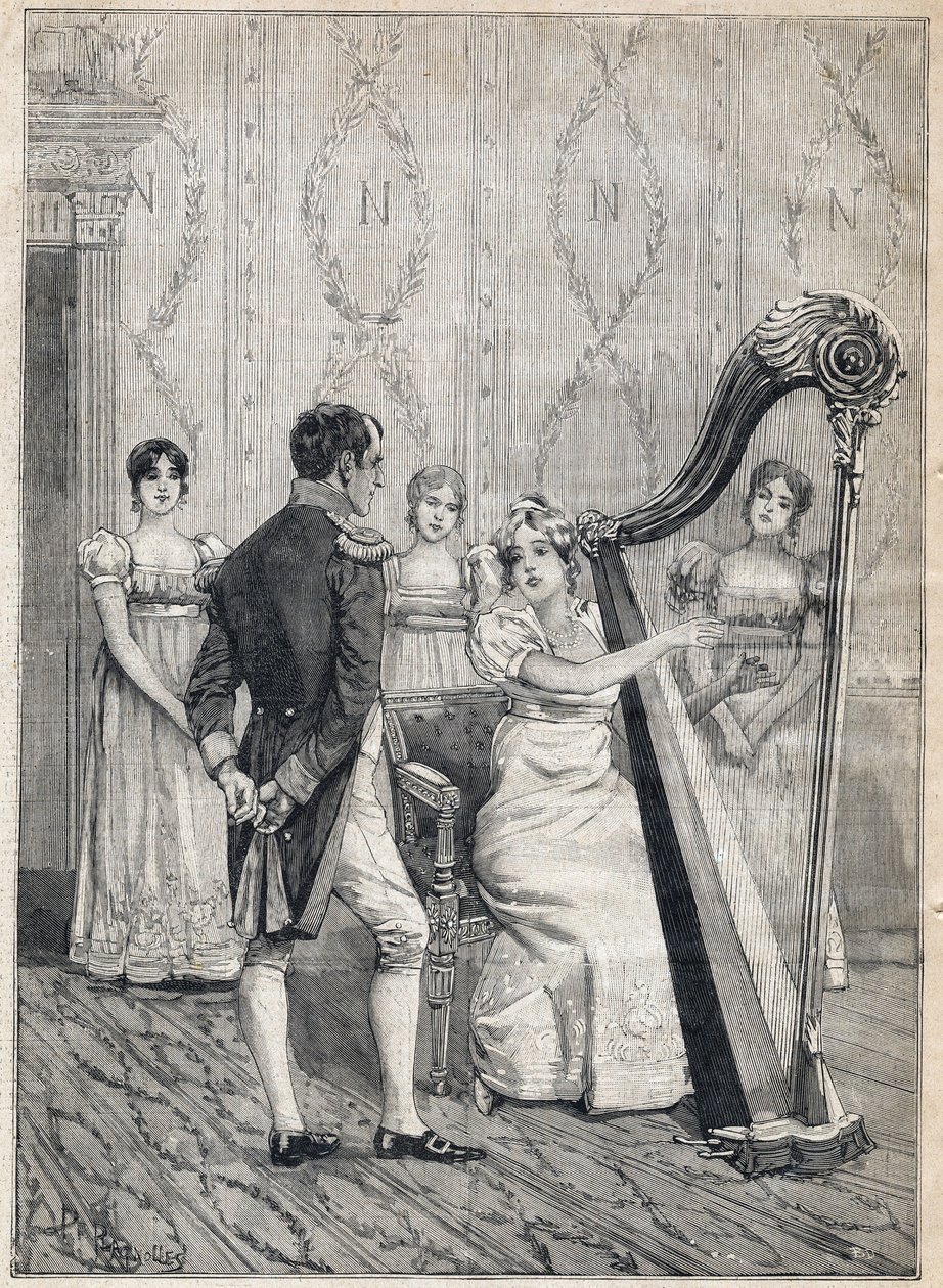 “Napolyon” adlı bir oyunun oynandığı Theatre de la Porte Saint Martin, “Le Petit Parisien””de 17/12/1893 (gravür) by French School