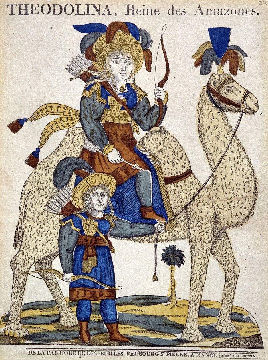 Theodolina, Amazon Kraliçesi. Epinal'in görüntüsü by French School