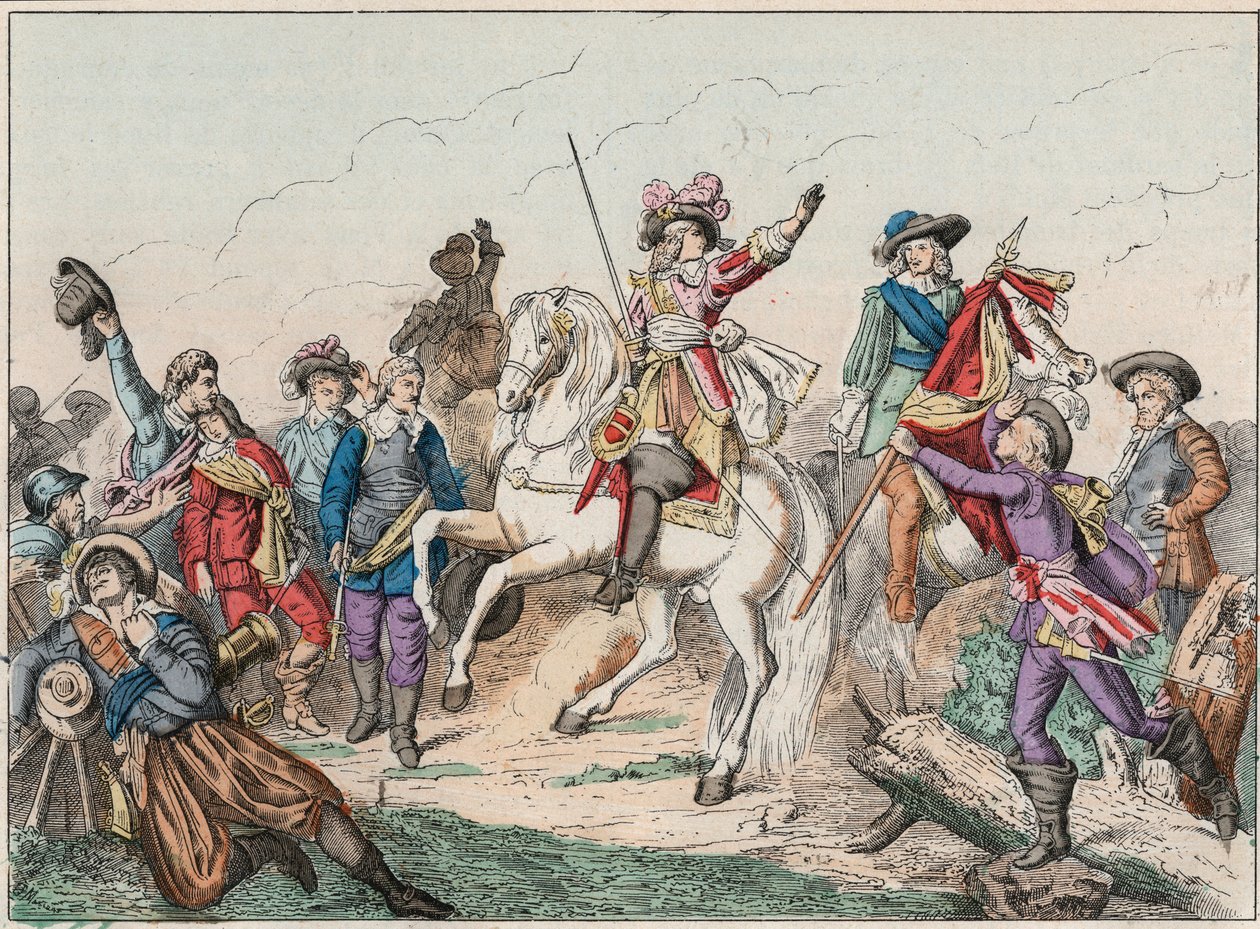 Otuz Yıl Savaşları (1618-1648): Büyük Conde (1621-1686), Enghien Dükü olarak bilinen Bourbon Conde (Bourbon-Conde) Prensi II. Louis, Rocroi Savaşı