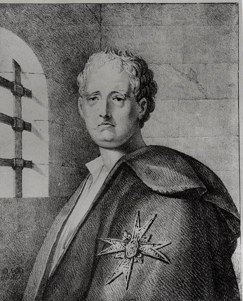 Thomas-Arthur, Kont de Lally (1702-66) zindanında by French School