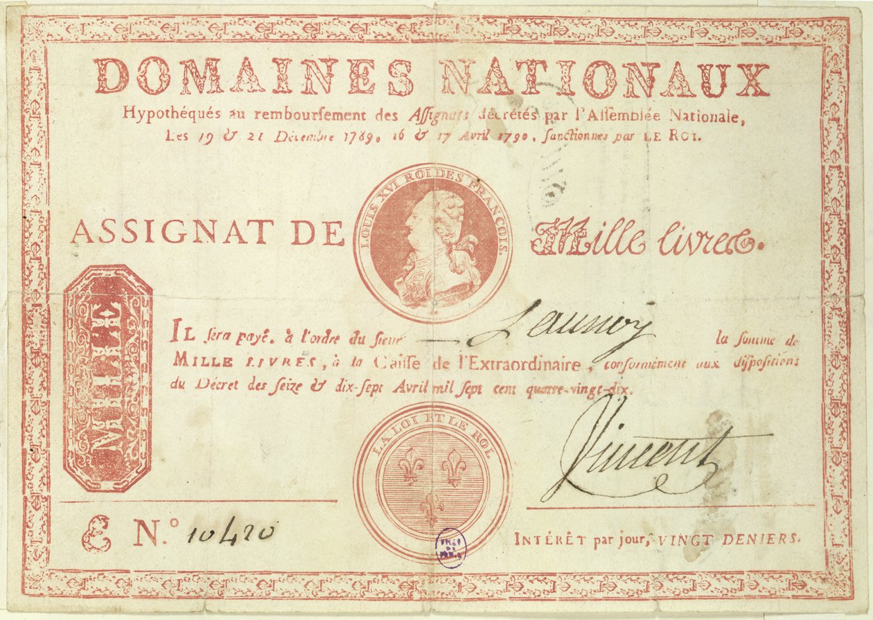 Louis XVI (1754-93) 1790