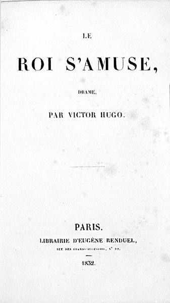 Eugene Renduel tarafından yayınlanan Victor Hugo