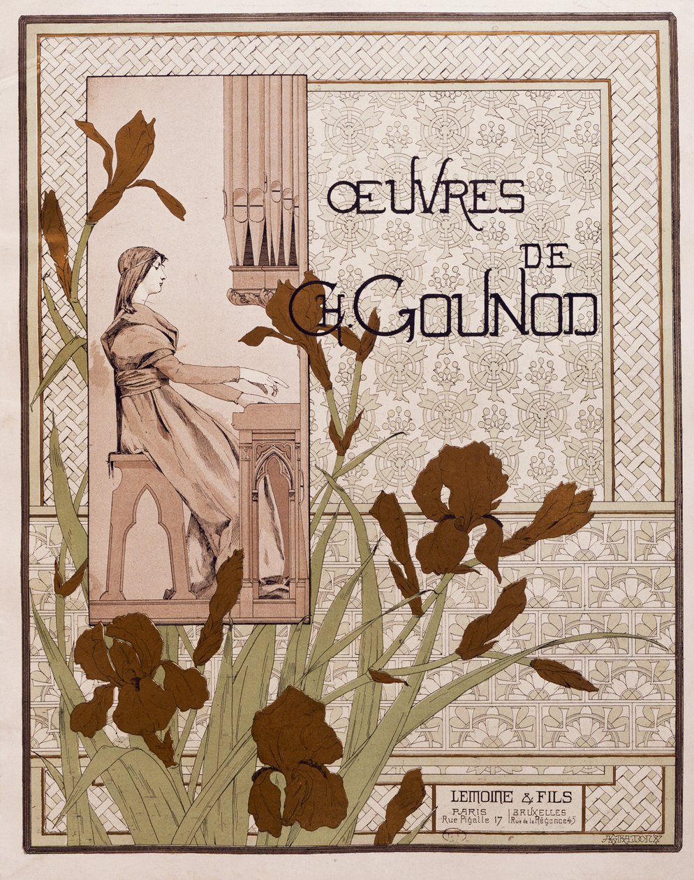 Charles Gounod'un yazdığı Opera koleksiyonunun başlık sayfası by French School