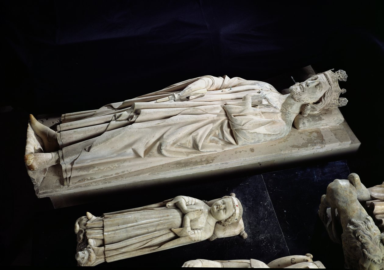 Robert II (c.970-1031) Dindar ve Jean I (b & d 1316) Mezarları, Ölümünden Sonra, 13.-14. yüzyıl by French School