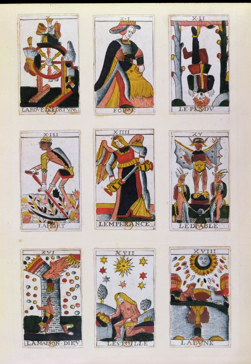 Geleneksel Tarot Kartları by French School
