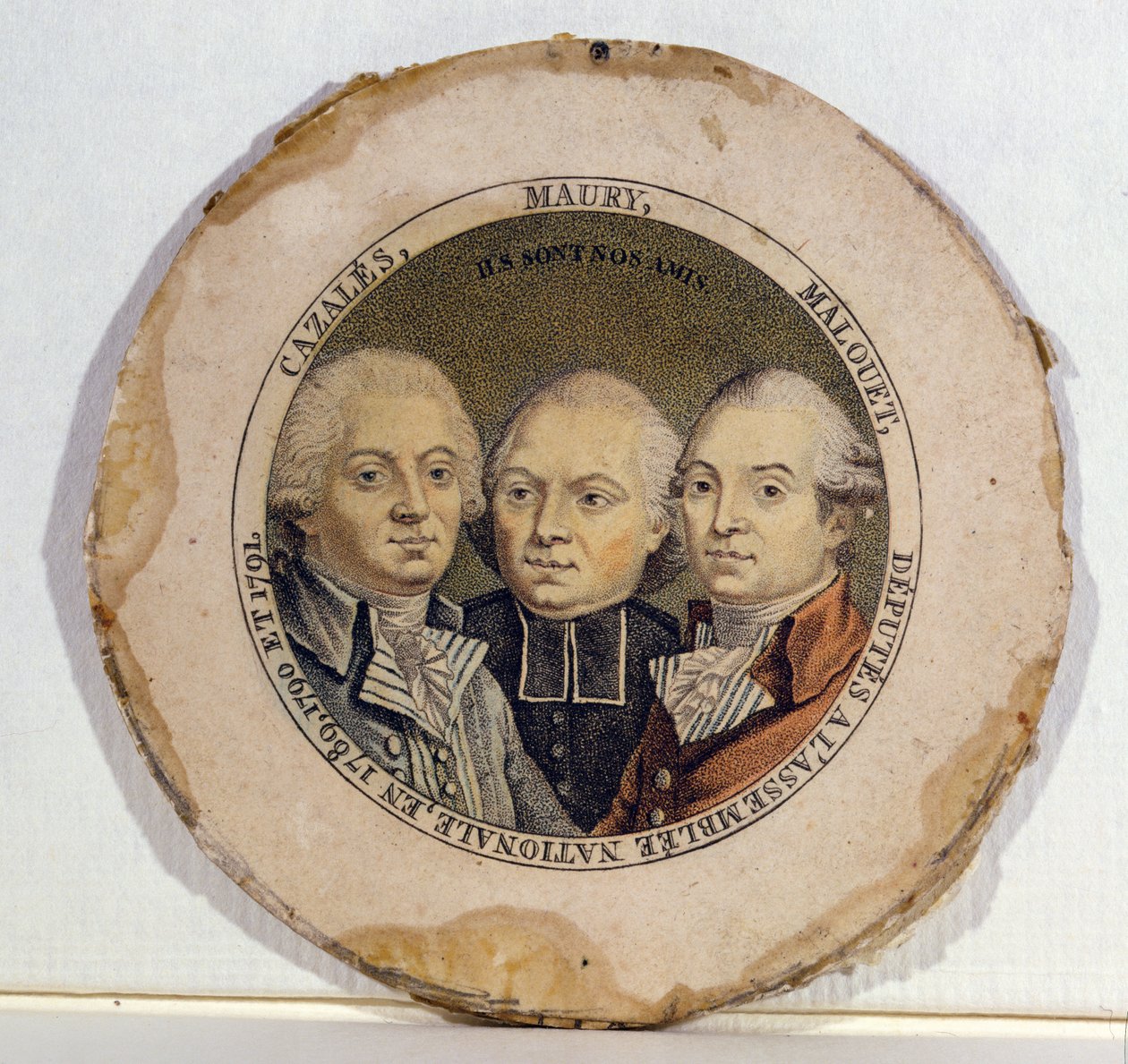 Jacques Antoine Marie de Cazales (1758-1805), Jean-Siffrein Maury (1746-1817) ve Pierre Victor Malouet