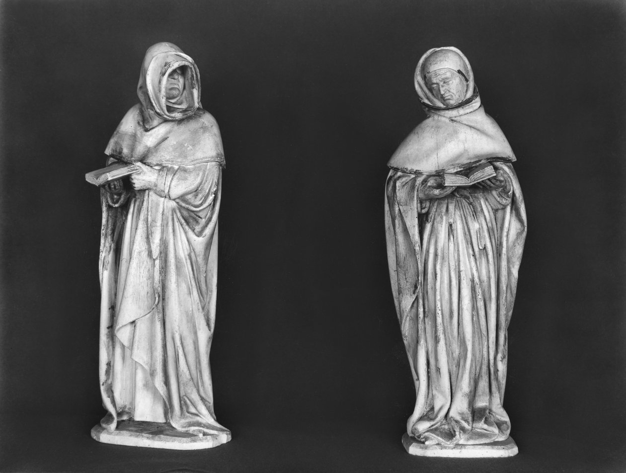 Duc Jean de Berry (1340-1416) c.1450-53 (kaymaktaşı) mezarından İki Yaslı, by French School