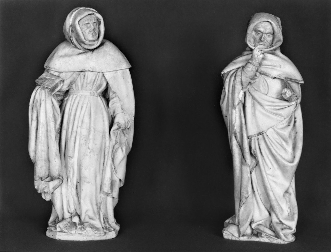 Duc Jean de Berry (1340-1416) c.1450-53 (kaymaktaşı) mezarından İki Yaslı, by French School