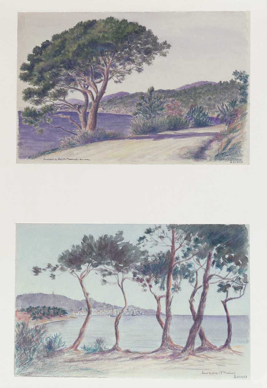 Ste Maxime'in İki Görünümü by French School