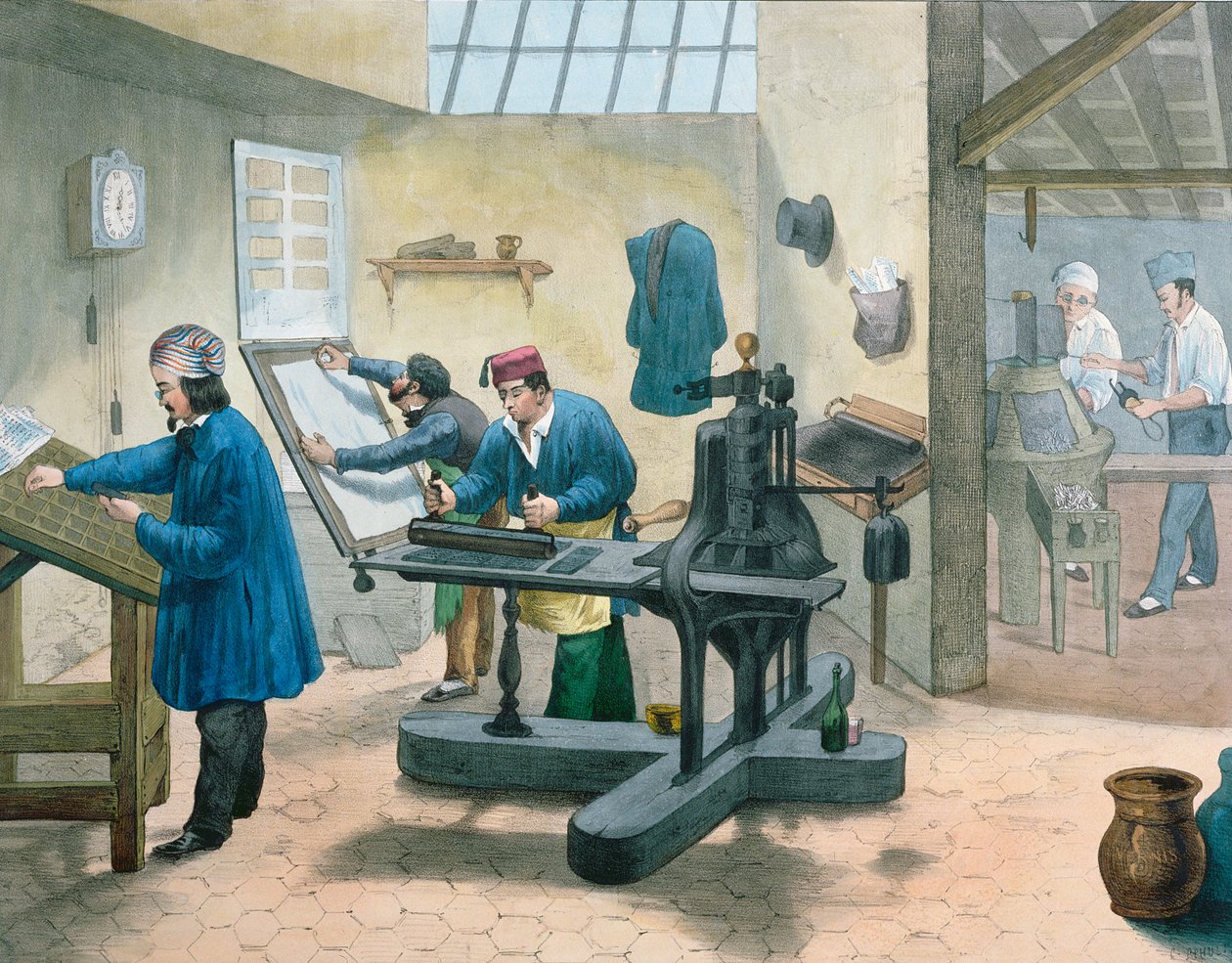 Dizgiciler ve Besteciler, c.1860 by French School