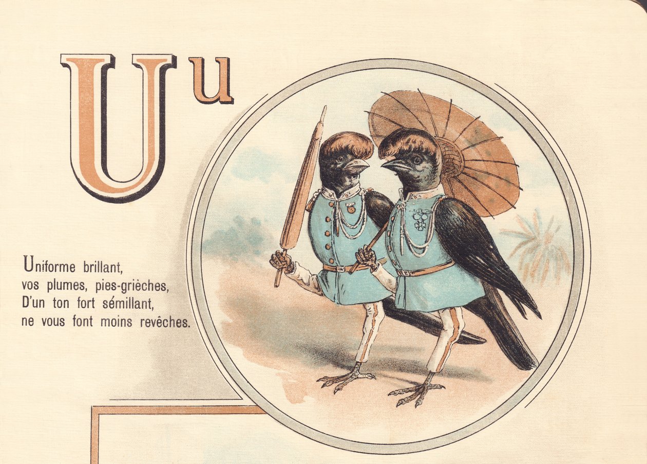 U: Briant üniforması, tüylerin, turta-grieches, Güçlü bir tonda ekim, seni daha az örtbas etme by French School